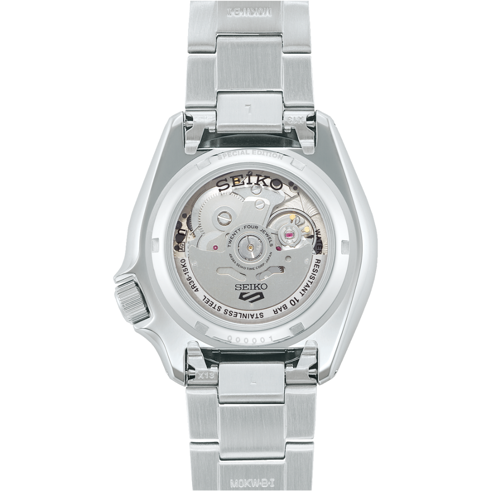 Seiko 5 Sports SRPK67K1 Black & White Checker Flag Automatic Men's Watch