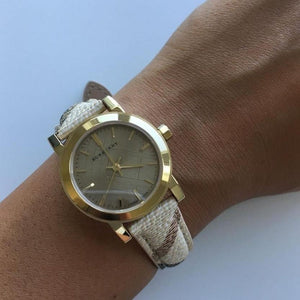 Burberry BU9219 Dial Haymarket Check Strap Women's Watch - WATCH & WATCH