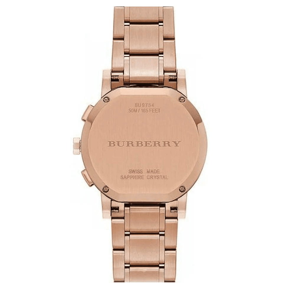 Burberry BU9754 The City Rose Gold - Tone Ladies Watch - WATCH & WATCH