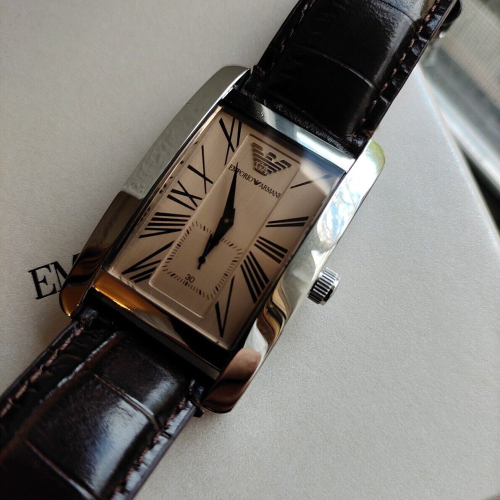 Emporio Armani AR0154 Classic Brown Men's Watch - WATCH & WATCH