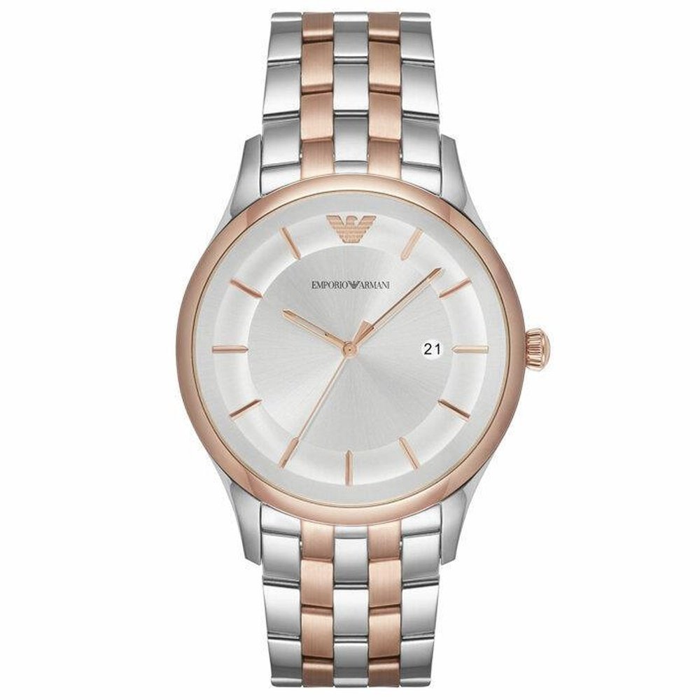 Emporio Armani AR11044 Lambda Silver Dial Men's Watch - WATCH & WATCH