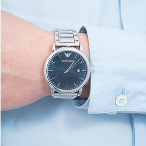 Emporio Armani AR11089 Blue Dial Men's Watch - WATCH & WATCH