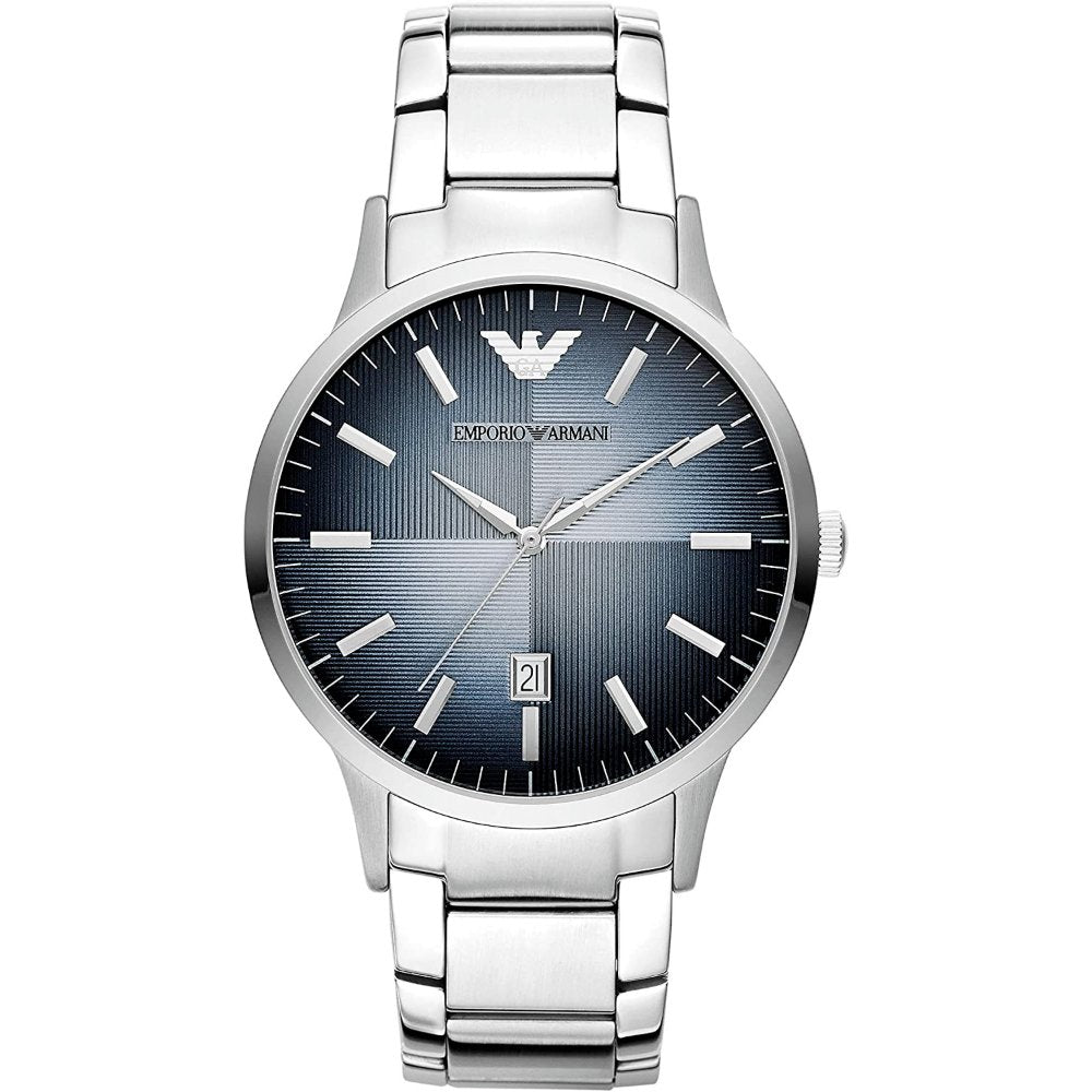 Emporio Armani AR11182 Quartz Blue Dial Men's Watch - WATCH & WATCH