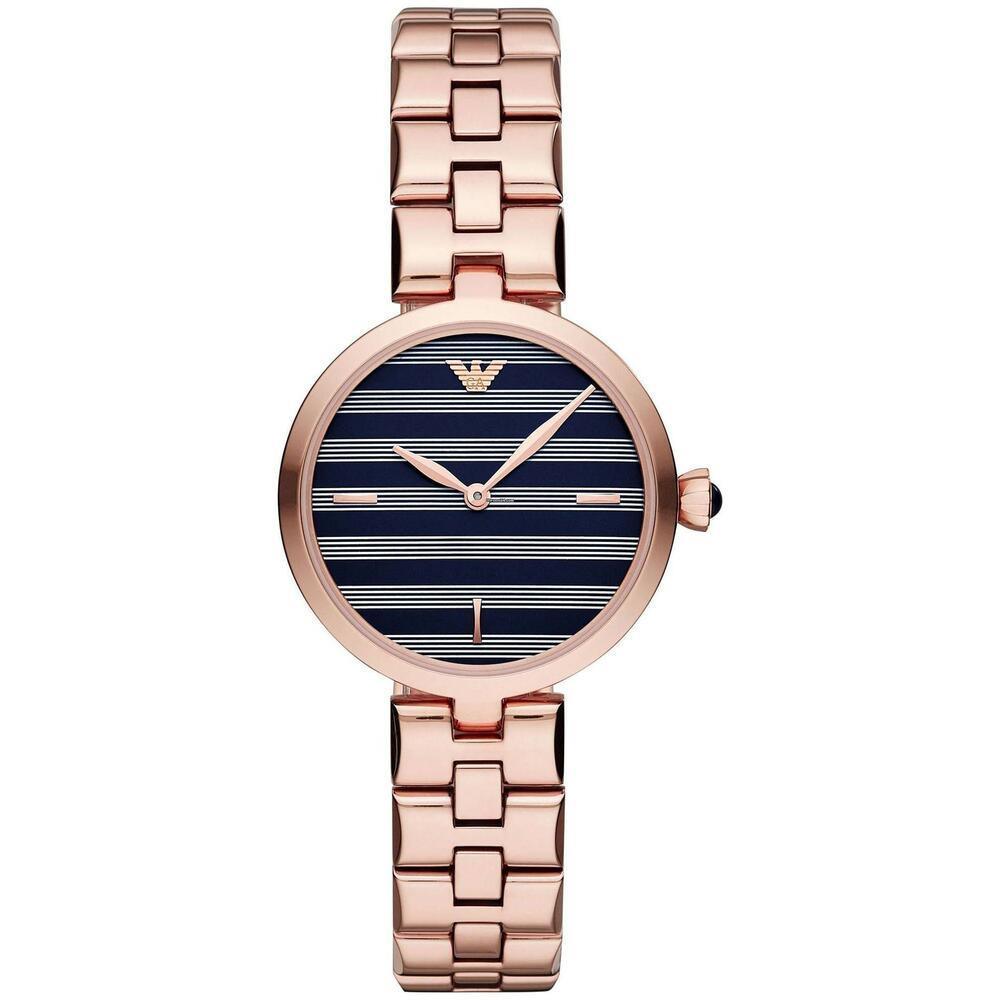 Emporio Armani AR11220 Rose Gold Steel 316 L Analog Quartz Women's Watch - WATCH & WATCH