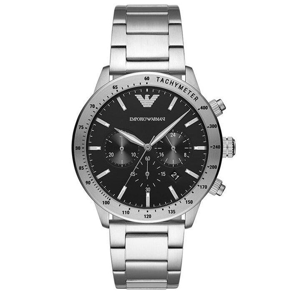 Emporio Armani AR11241 Chronograph Stainless Steel Men's Watch - WATCH & WATCH