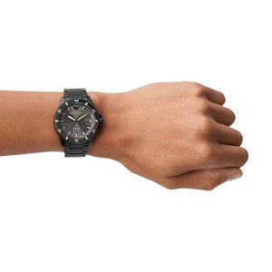 Emporio Armani AR11398 Three - Hand Date Black Men’s Watch - WATCH & WATCH