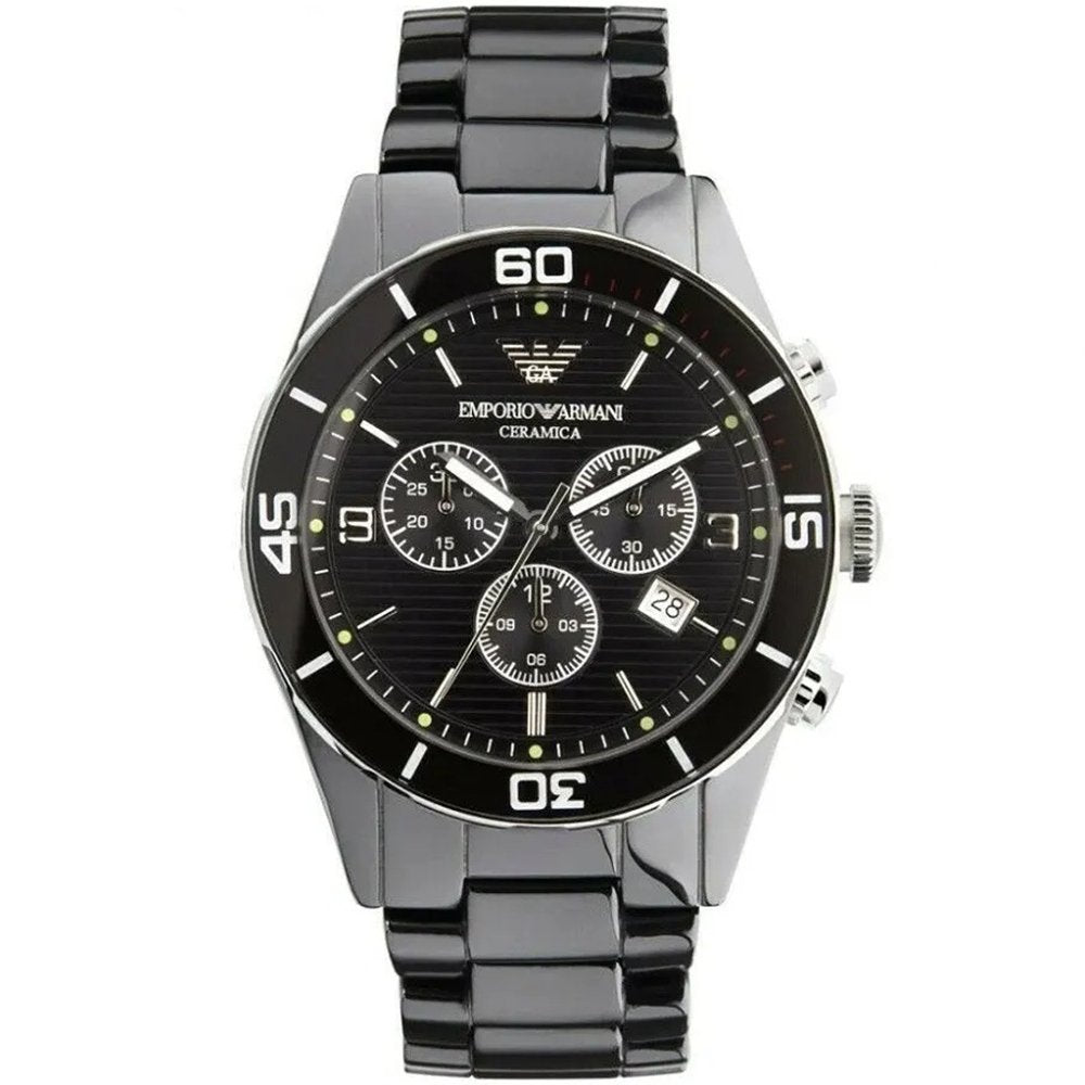 Emporio Armani AR1421 Men's Leo Ceramica Watch - WATCH & WATCH