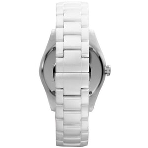 Emporio Armani AR1426 White Ladies Ceramica Watch - WATCH & WATCH