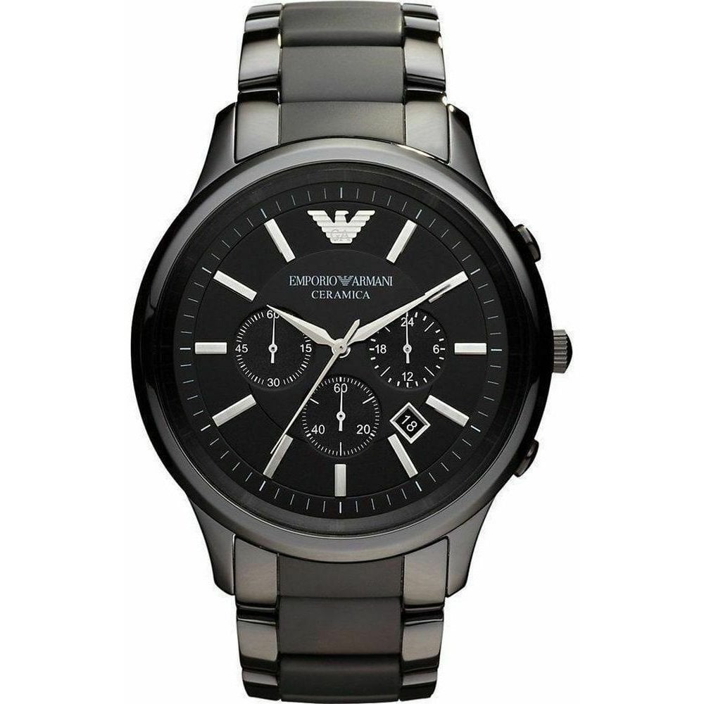 Emporio Armani AR1451 Renato Ceramica Men's Watch - WATCH & WATCH