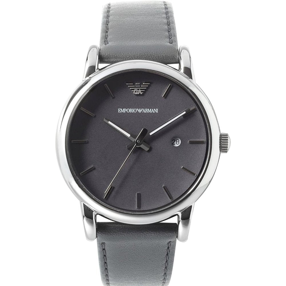 Emporio Armani AR1730 Classic Grey Stainless Steel Men's Watch - WATCH & WATCH