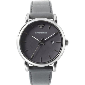 Emporio Armani AR1730 Classic Grey Stainless Steel Men's Watch - WATCH & WATCH