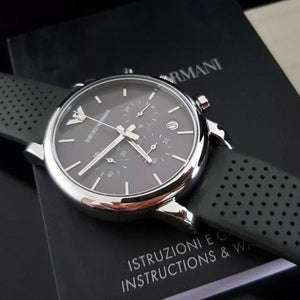 Emporio Armani AR1735 Grey Luigi Chronograph Men's Watch (Copy) - WATCH & WATCH