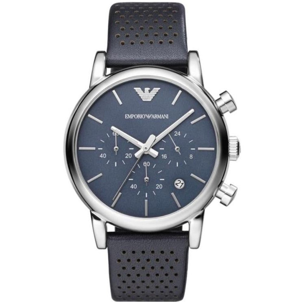 Emporio Armani AR1736 Blue Chronograph Men's Watch - WATCH & WATCH