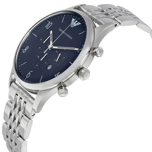 Emporio Armani AR1942 Blue Dial Chronograph Men's Watch - WATCH & WATCH