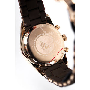 Emporio Armani AR5890 Men's Chronograph Watch Brown - WATCH & WATCH