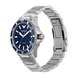 Emporio Armani AR60059 Automatic Blue Dial Men's Watch - WATCH & WATCH