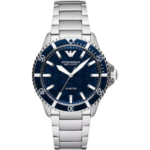 Emporio Armani AR60059 Automatic Blue Dial Men's Watch - WATCH & WATCH
