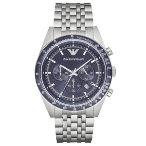 Emporio Armani AR6072 Chronograph Blue Dial Men's Watch - WATCH & WATCH