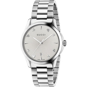 Gucci YA1264028A G - Timeless Silver Dial Unisex Watch - WATCH & WATCH