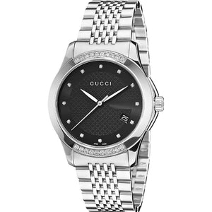Gucci YA126408 G - Timeless Black Dial Unisex Watch - WATCH & WATCH