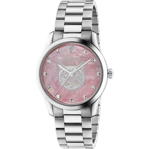 Gucci YA1264166 G - Timeless Pink Mother of Pearl Dial Unisex Watch - WATCH & WATCH