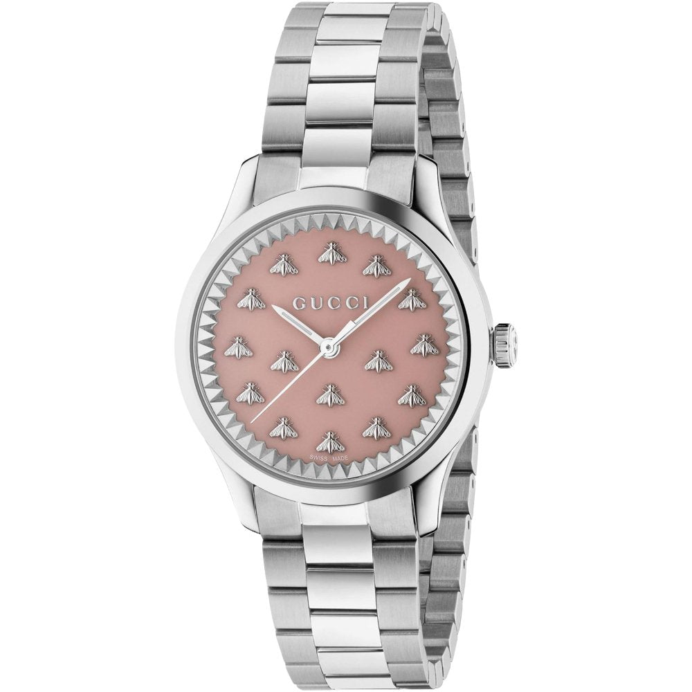 Gucci YA1265033 G - Timeless Pink Dial Ladies Watch - WATCH & WATCH