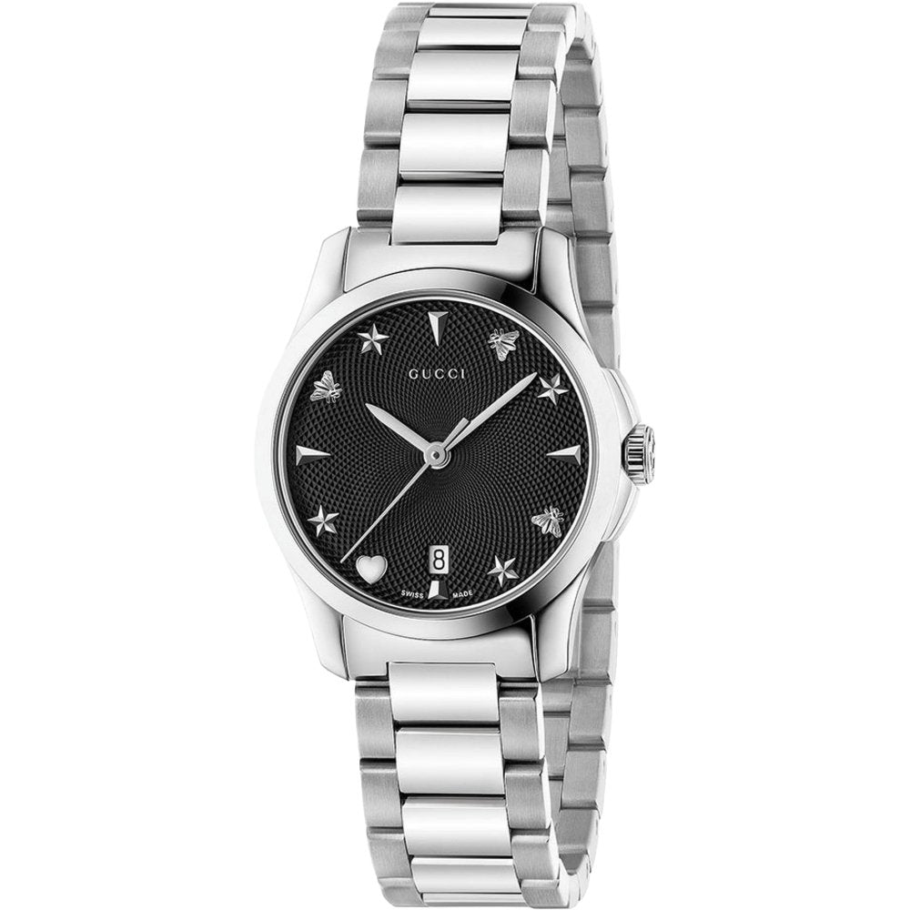 Gucci YA126573 G - Timeless Black Dial Unisex Watch - WATCH & WATCH