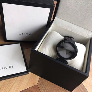 Gucci YA133206 Interlocking 42mm Red and Green Pattern Strap Unisex Watch - WATCH & WATCH