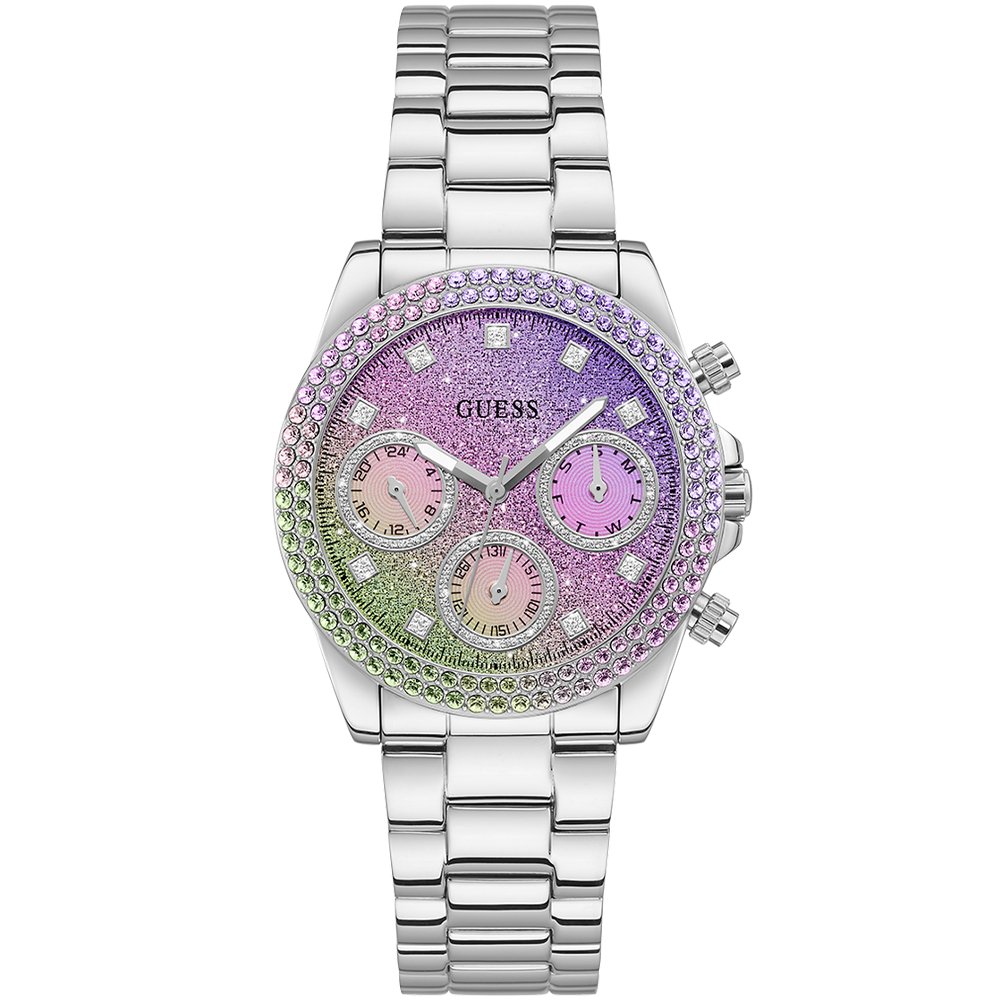 Guess GW0483L1 Sol Rainbow Glitter Dial Ladies Watch - WATCH & WATCH