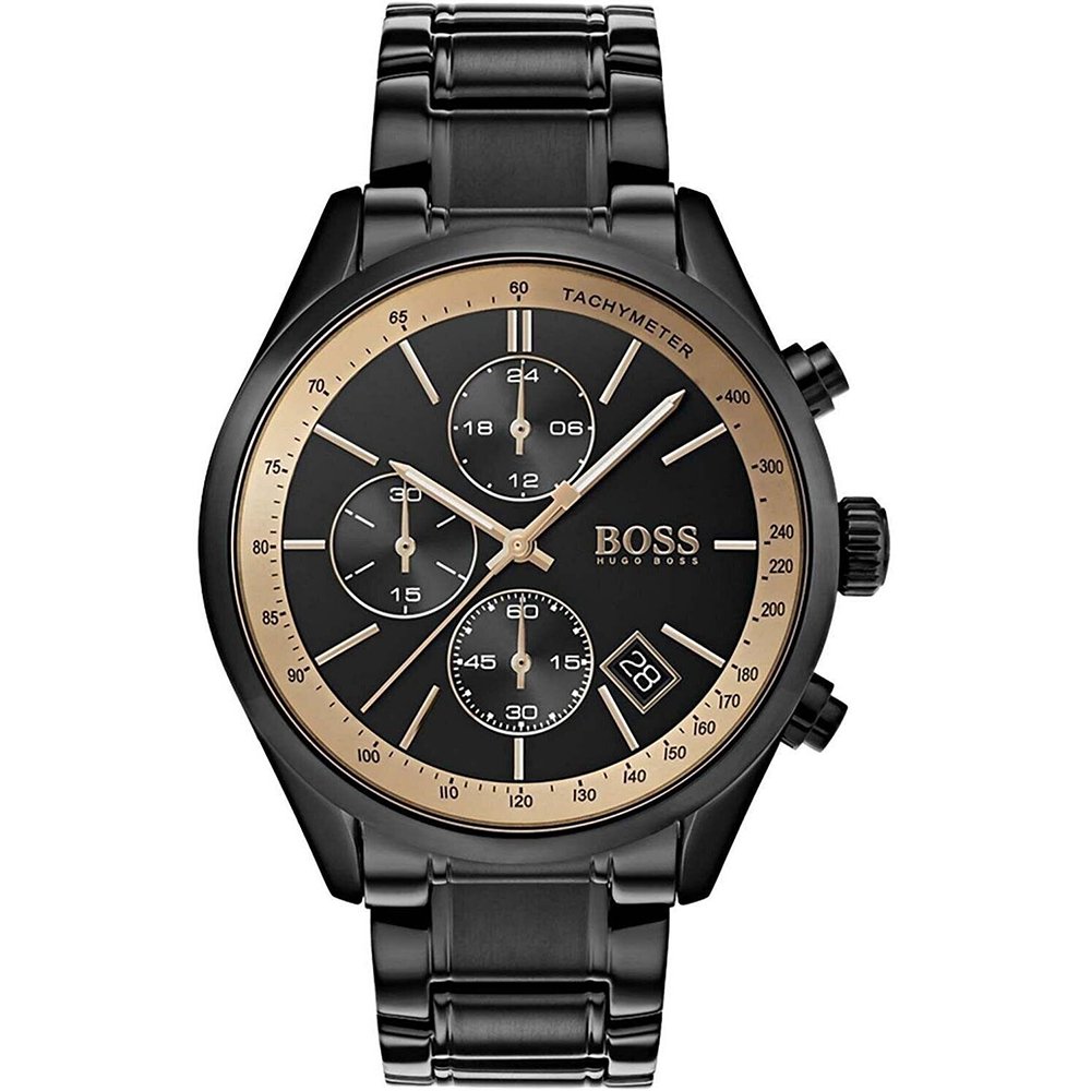 Hugo Boss 1513578 Grand Prix Black Men's Watch - WATCH & WATCH