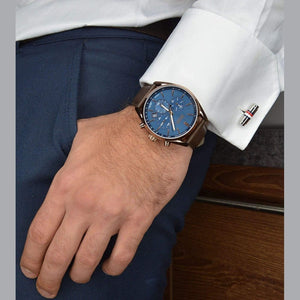 Hugo Boss 1513817 Analog Blue Dial Men's Watch - WATCH & WATCH