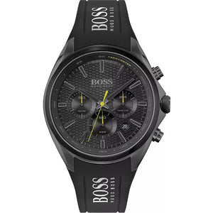 Hugo Boss 1513859 Distinct Black Dial Chronograph Men's Watch - WATCH & WATCH