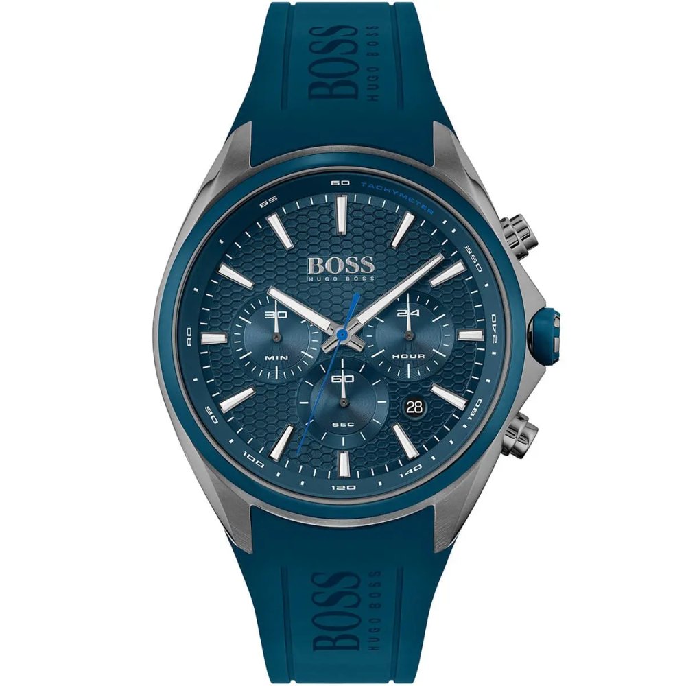 Hugo Boss 1513859 Distinct Blue Dial Chronograph Men's Watch - WATCH & WATCH