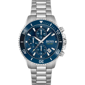 Hugo Boss 1513907 Admiral Chronograph Blue Dial Men's Watch - WATCH & WATCH