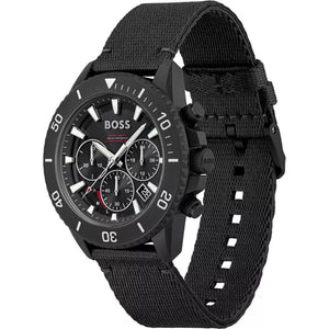 Hugo Boss 1513918 Admiral Black Chronograph Men's Watch - WATCH & WATCH