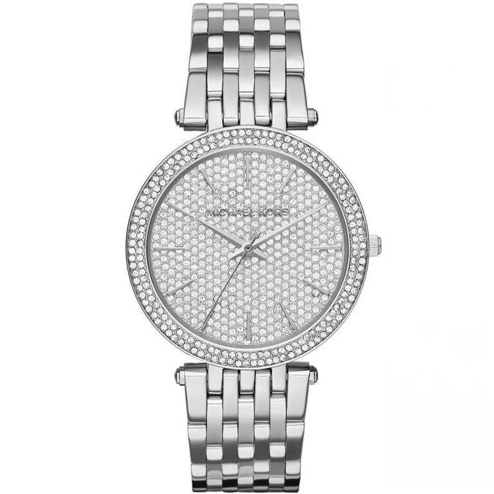 Michael Kors MK3437 Darci Silver Crystal Pave Women's Watch - WATCH & WATCH