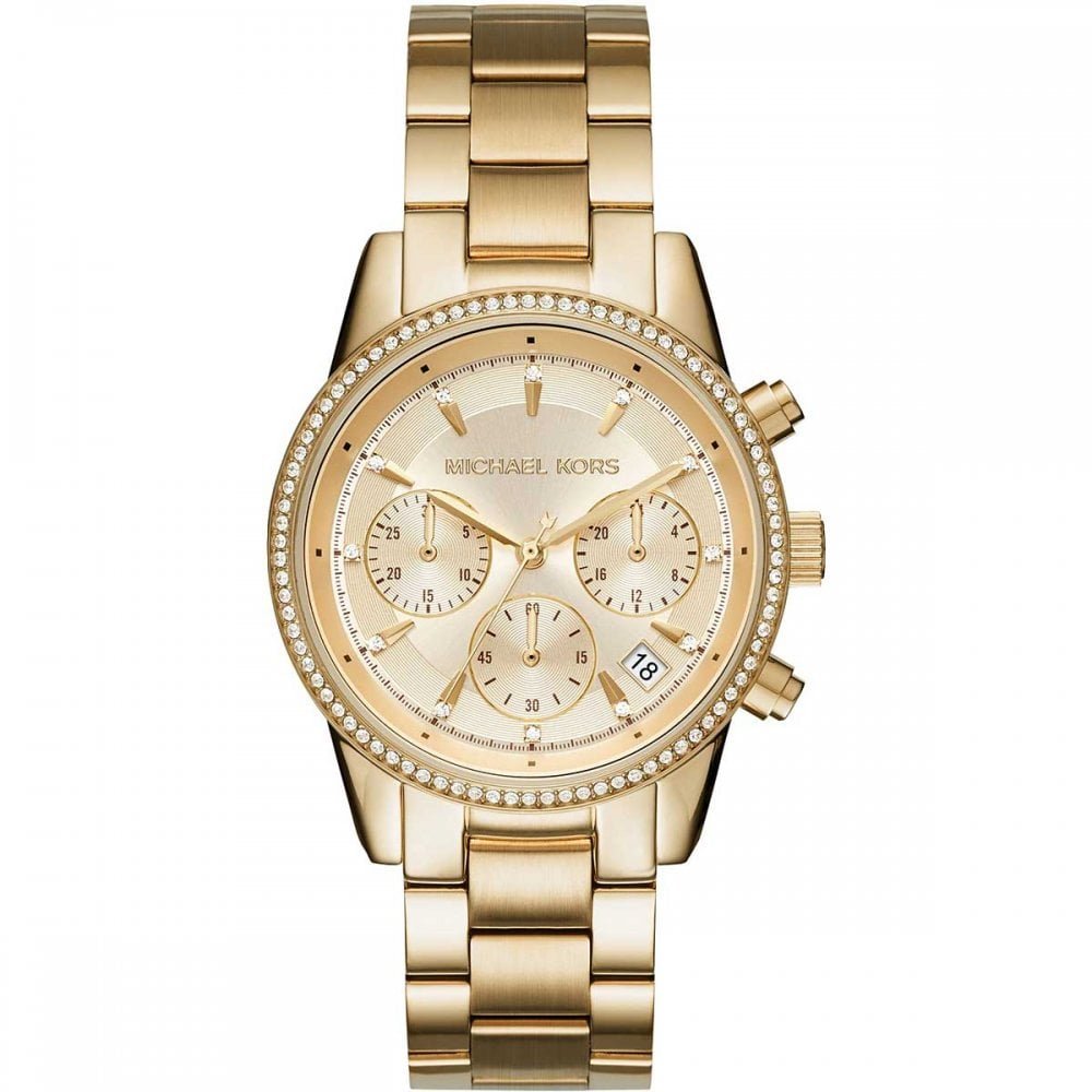 Michael Kors MK6356 Ritz Chronograph Ladies Watch - WATCH & WATCH