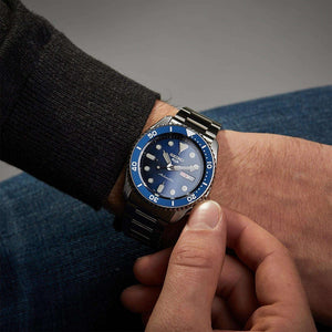 Seiko 5 Sports SRPD51K1 Blue Dial Automatic Men's Watch - WATCH & WATCH