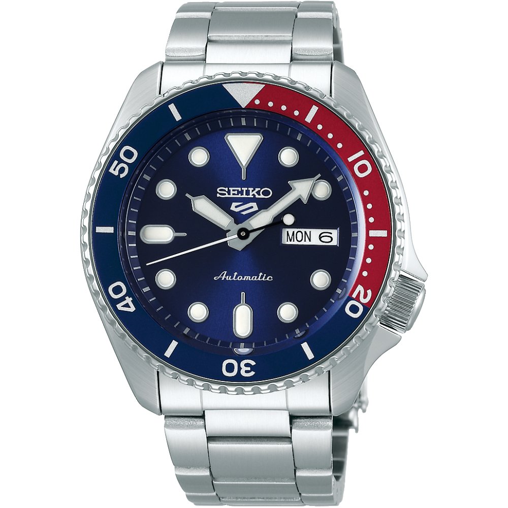 Seiko 5 Sports SRPD53K1 Blue Dial Automatic Men's Watch - WATCH & WATCH