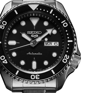 Seiko 5 Sports SRPD55K1 Black Dial Automatic Men's Watch - WATCH & WATCH