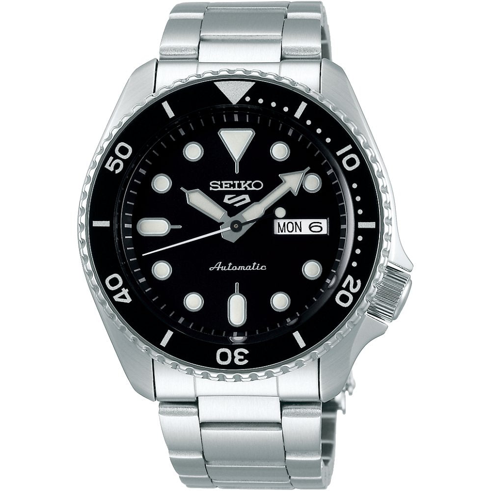 Seiko 5 Sports SRPD55K1 Black Dial Automatic Men's Watch - WATCH & WATCH