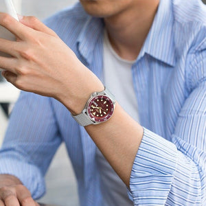 Seiko 5 Sports SRPD69K1 Red Dial Automatic Men's Watch - WATCH & WATCH