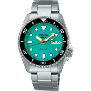 Seiko 5 Sports SRPK33K1 SKX Midi Reissue Teal Dial Automatic Men's Watch - WATCH & WATCH