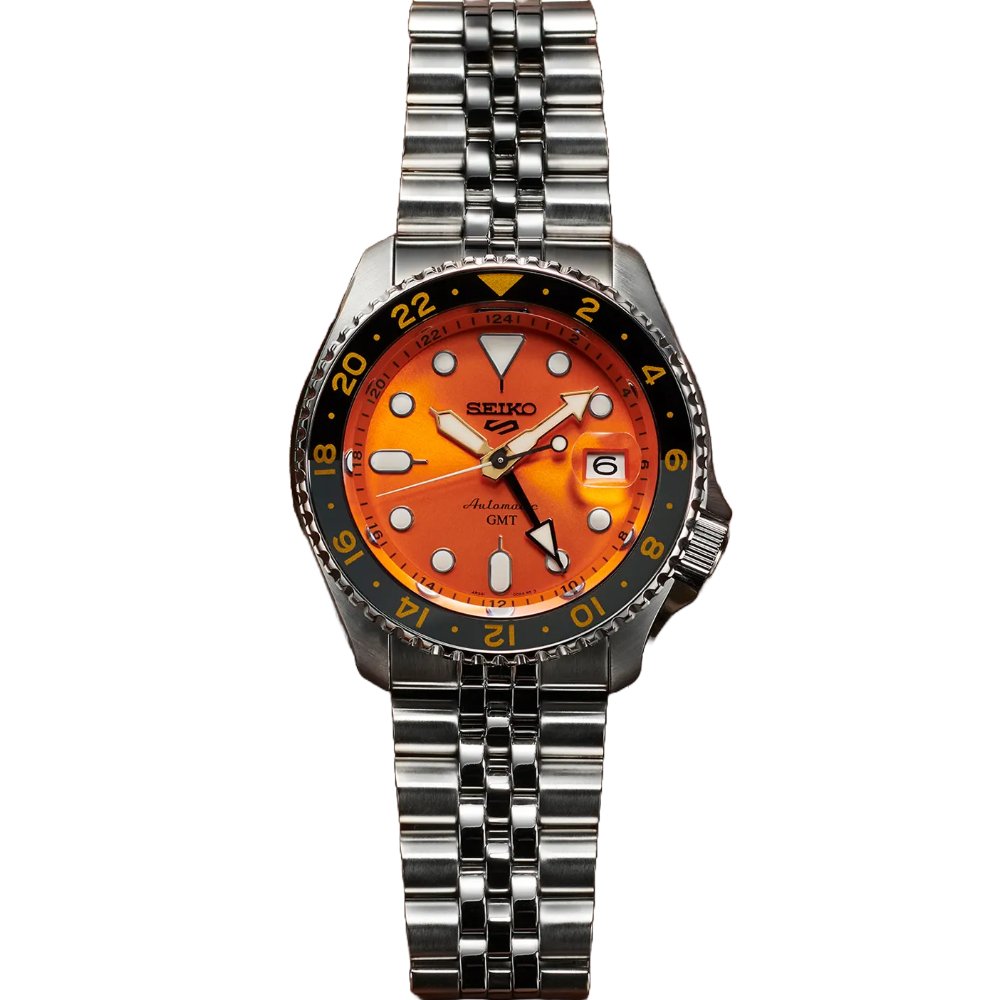 Seiko 5 Sports SSK005K1 SKX GMT Mikan Orange Automatic Men's Watch - WATCH & WATCH
