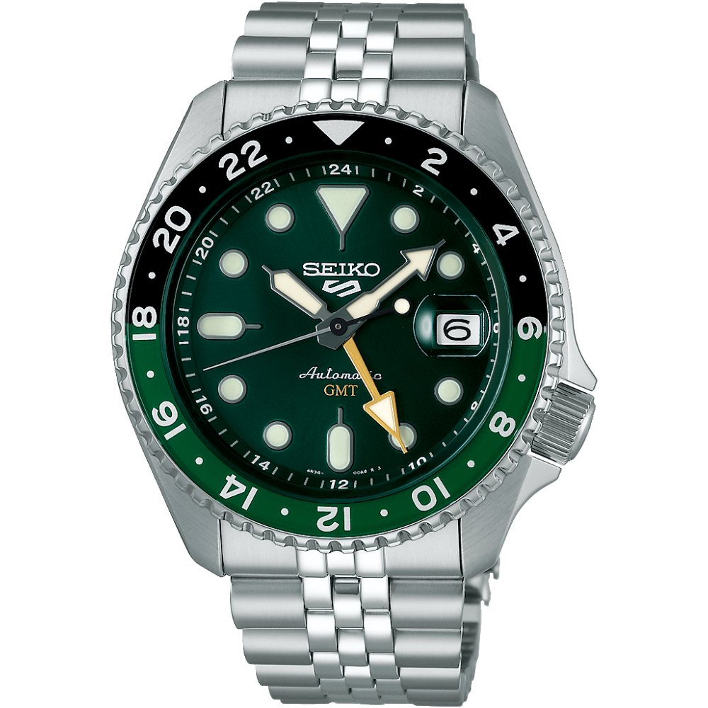 Seiko 5 Sports SSK035K1 SKX GMT Bi - Colour Automatic Men's Watch - WATCH & WATCH