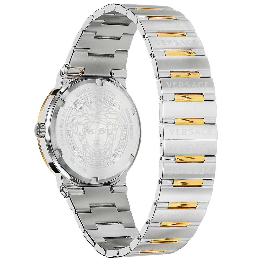 Versace VEVI00420 Men's Watch Greca Two - Tone Green Dial - WATCH & WATCH