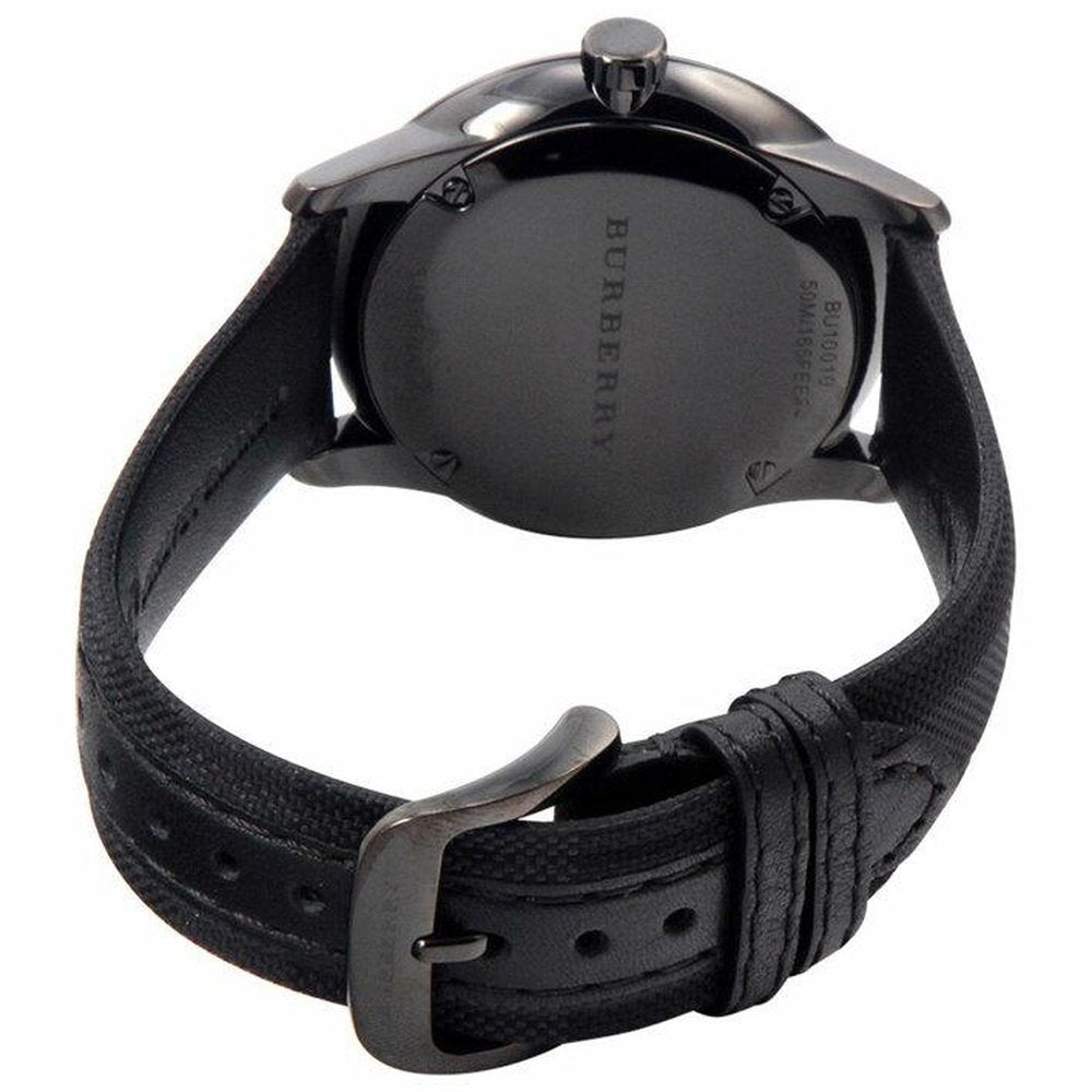 Burberry BU10010 Check Stamped Round Dial 40mm Men's Watch - WATCH & WATCH