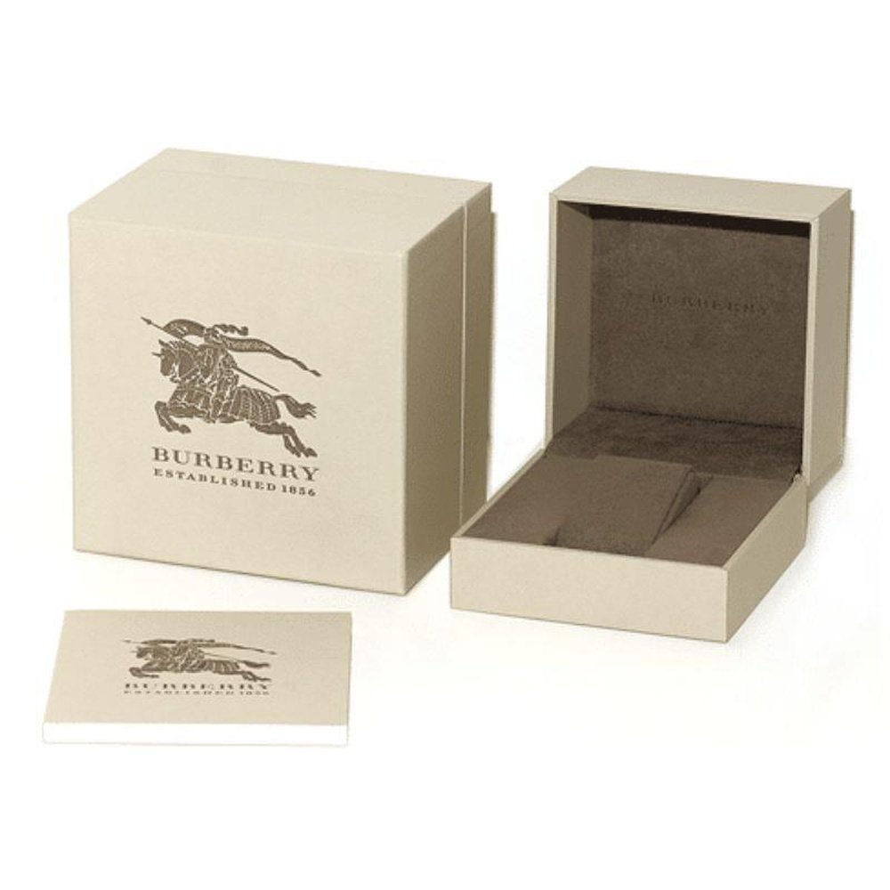 Burberry BU10010 Check Stamped Round Dial 40mm Men's Watch - WATCH & WATCH