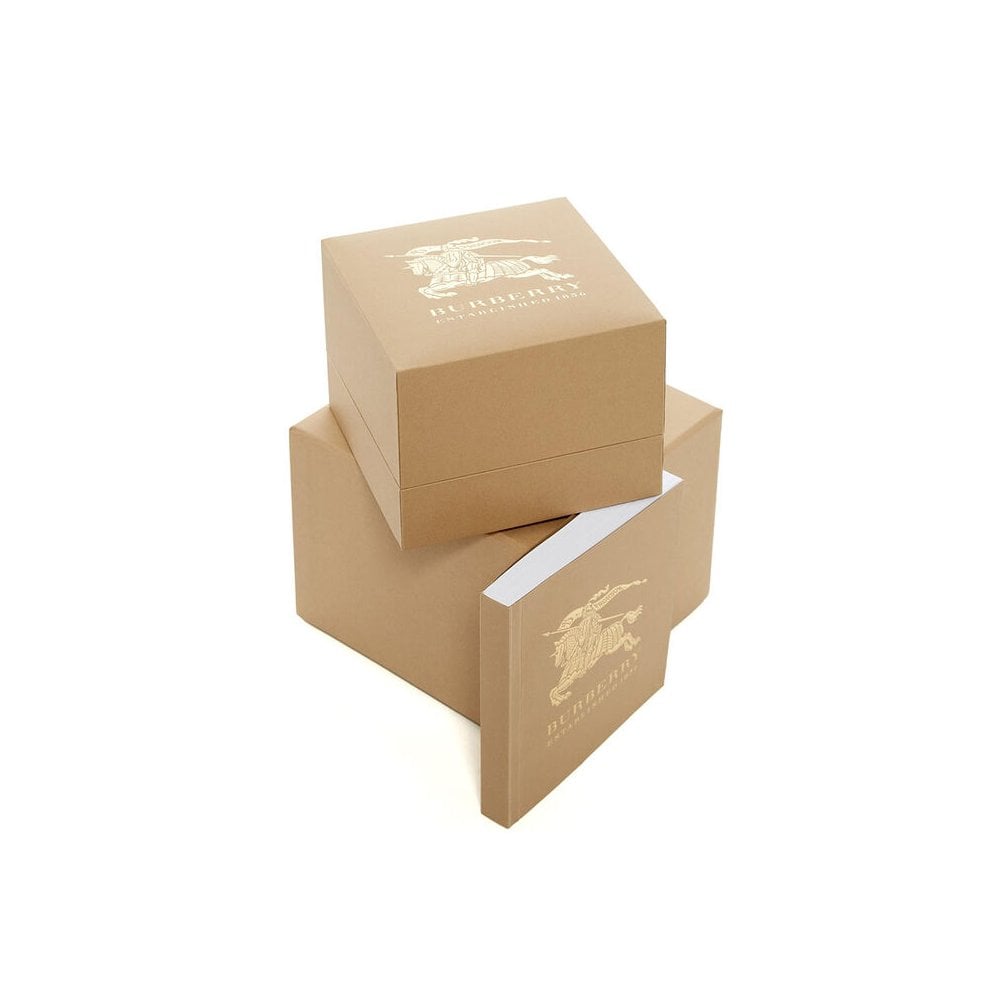 Burberry BU9037 The City Engraved Checked Steel Unisex Watch - WATCH & WATCH