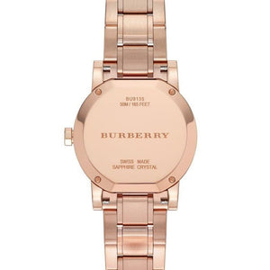 Burberry BU9135 Brown Rose Gold Stainless Steel Analog Quartz Women's Watch - WATCH & WATCH